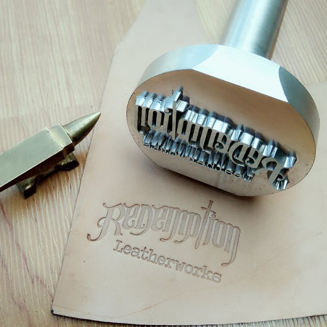 Aluminum stamp handle for hammering